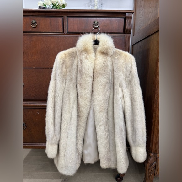 Vintage mink with fox Fur Coat - Picture 3 of 14